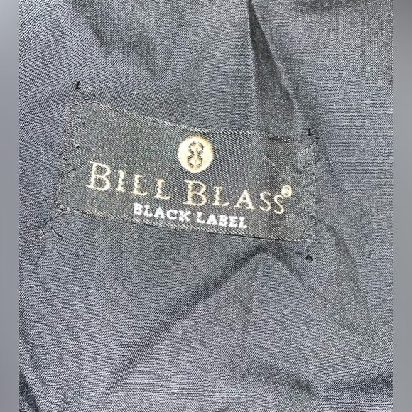 Bill Blass Dress Pants - black pinstripe 34 - Picture 9 of 10